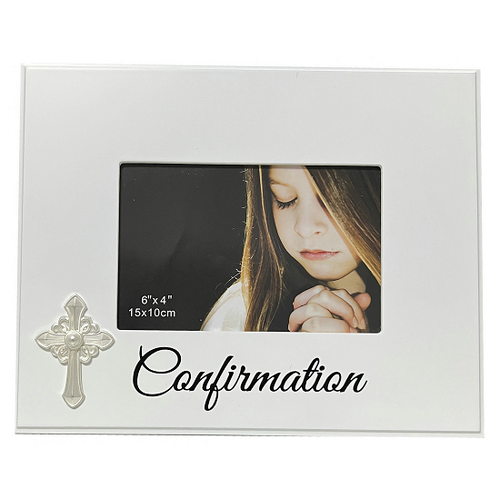 Confirmation MDF Photo Frame with Cross