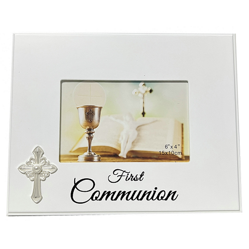 Communion MDF Photo Frame with Cross