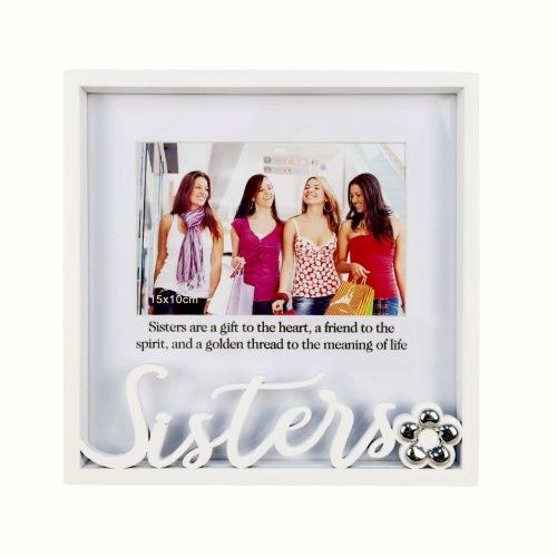 Sister MDF Photo Frame w/Motiff