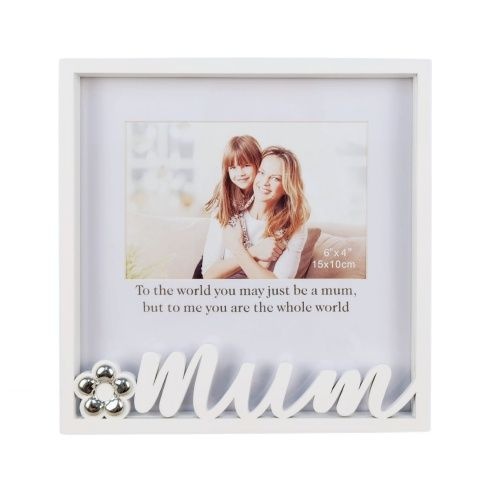 Mum MDF Photo Frame w/Motiff