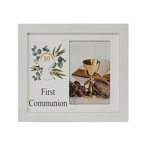 Communion Photo Frame w/Cross