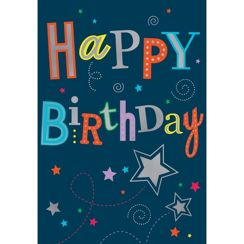 Card - Happy Birthday Stars
