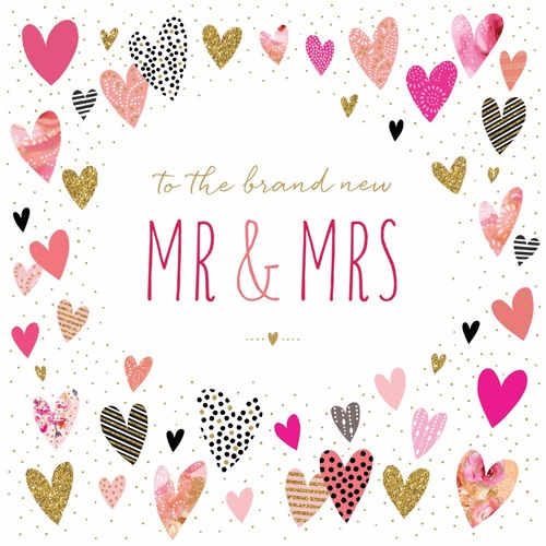 Card - Wedding Brand New Mr & Mrs