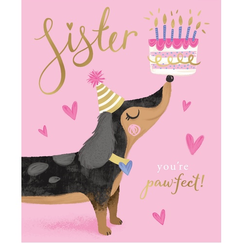 Card - Birthday Sister Cake