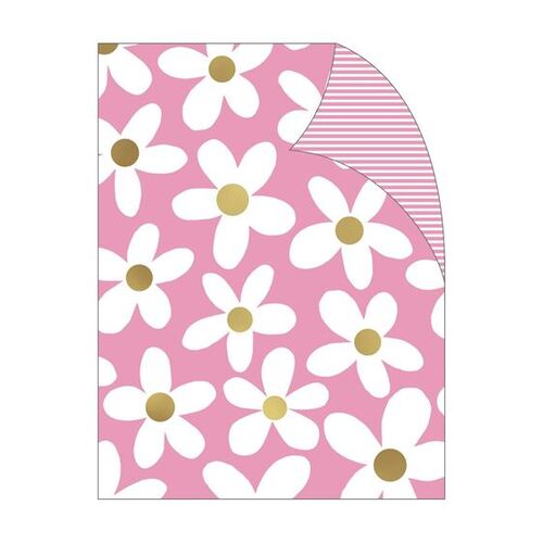 Gift Wrap - Pink Daisy