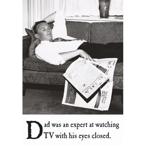Card - Birthday Dad Television