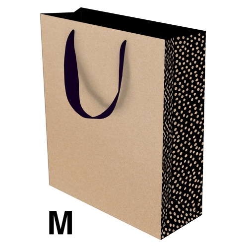 Gift Bag Medium - Kraft Dotty