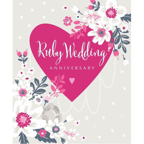 Card -Ruby Anniversary