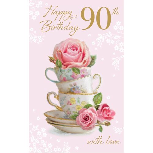 Card - 90th Birthday Teacup