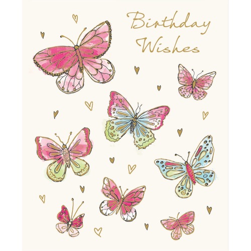 Card - Birthday Butterfly Wishes