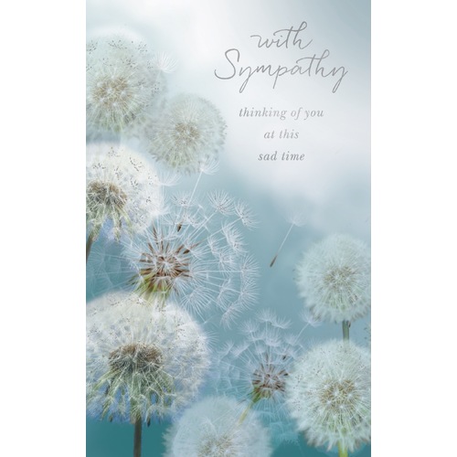 Card - With Sympathy Dandelions