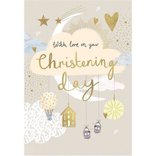 Card - Christening Day Moon