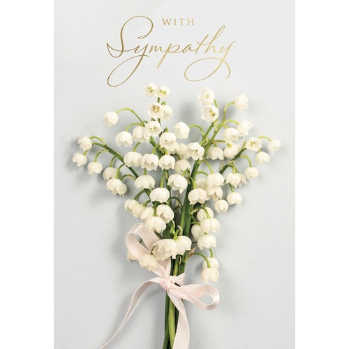 Card - With Sympathy Lilies