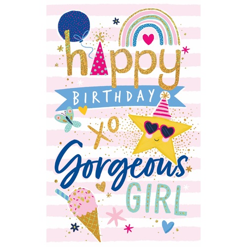 Card - Happy Birthday Gorgeous Girl