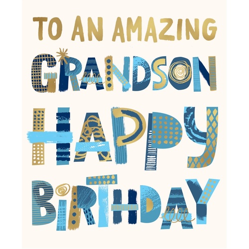 Card - Amazing Grandson Birthday