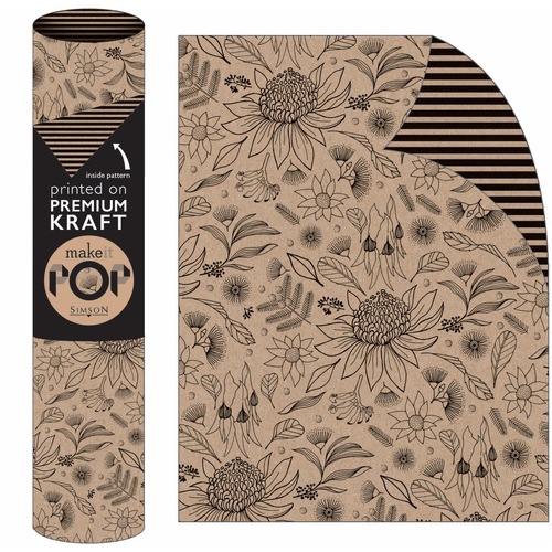 Roll Wrap - Australian Botanics (2m)