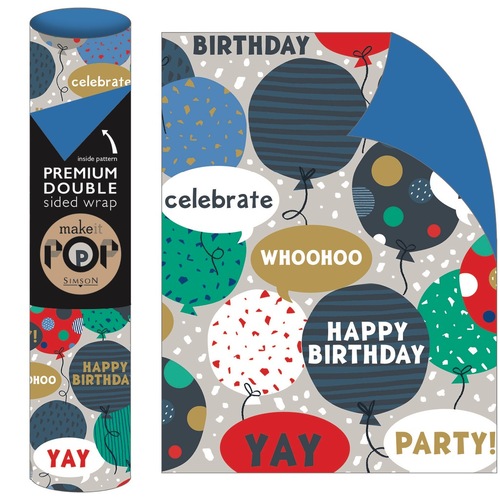 Roll Wrap - Small Talk Balloons (2m)
