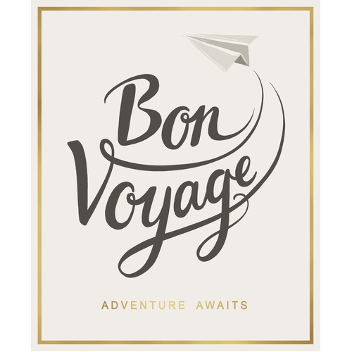 Card - Bon Voyage Luggage Airplane