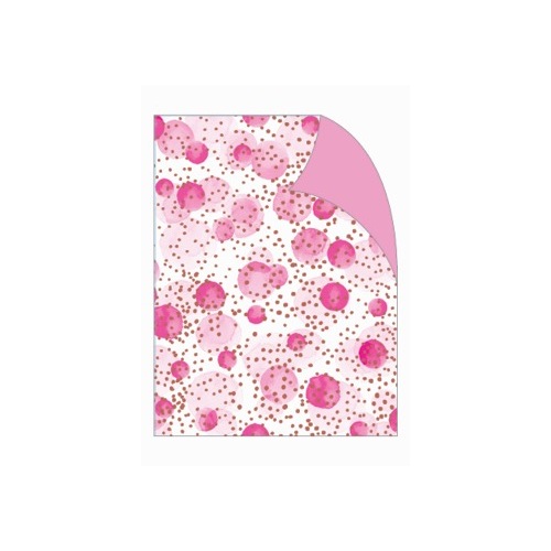 Gift Wrap - Pink Neon Bubbles