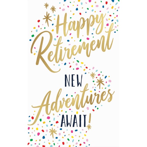 Card - Retirement Confetti