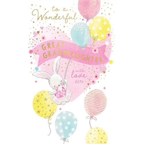 Card - Birthday Great Granddaughter