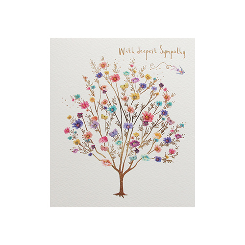 Card - With Deepest Sympathy Floral