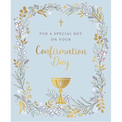 Card - Confirmation Boy Chalice