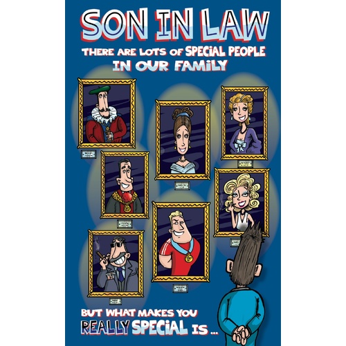 Card - Son In Law Birthday Portrait