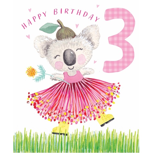 Card - Happy Birthday 3 Koala