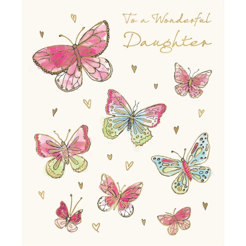 Card - Birthday Daughter Butterflies