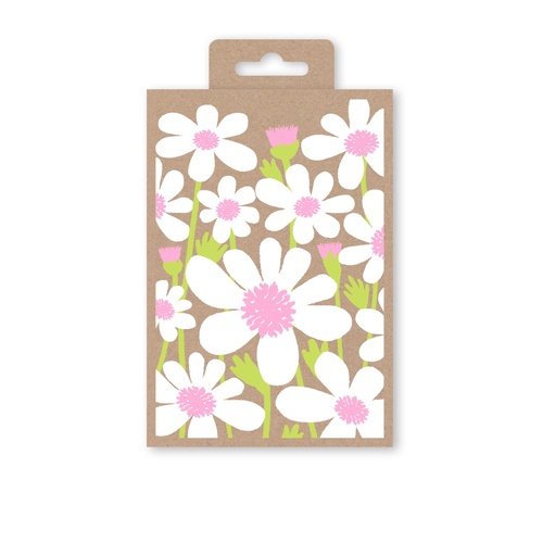 Notecards Box of 10 - Daises on Kraft