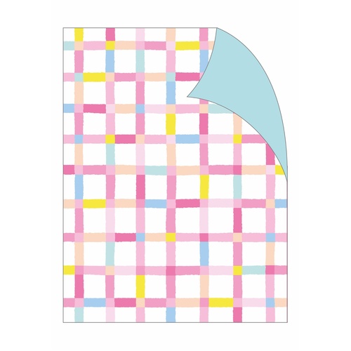 Gift Wrap - Grid on White