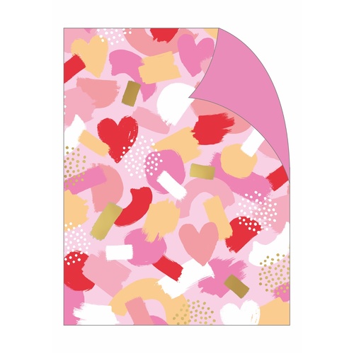 Gift Wrap - Confetti Collage on Pink