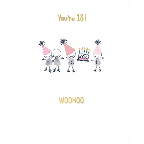 Card - Birthday You're 18