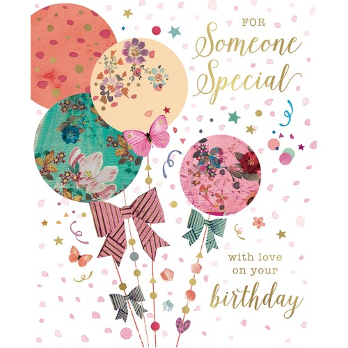 Card - Birthday Someone Special Balloons