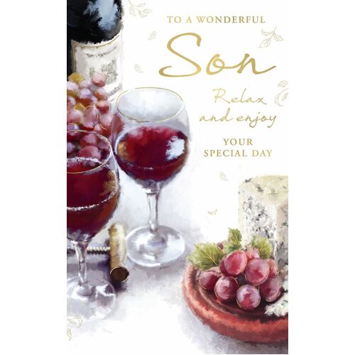Card -Birthday Son Wine