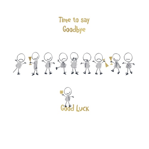 Card - Time to Say Goodbye, Good Luck