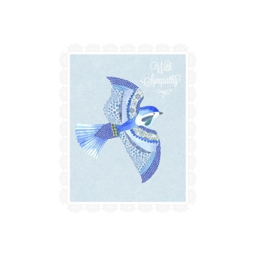 Card - With Sympathy Blue Bird