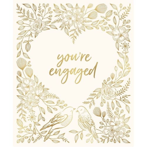 Card - Your Engaged Heart Love Birds