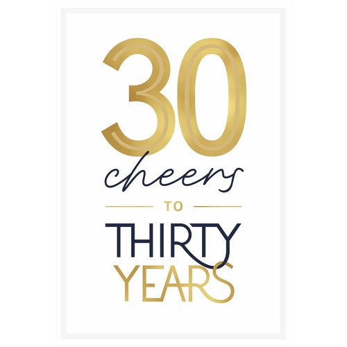 Card - 30 Cheers Birthday