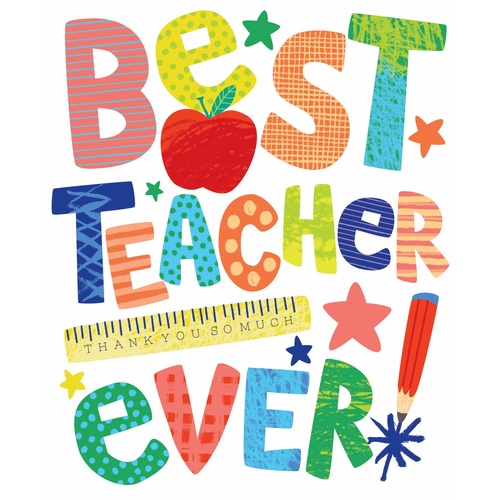 Card - Best Teacher Ever