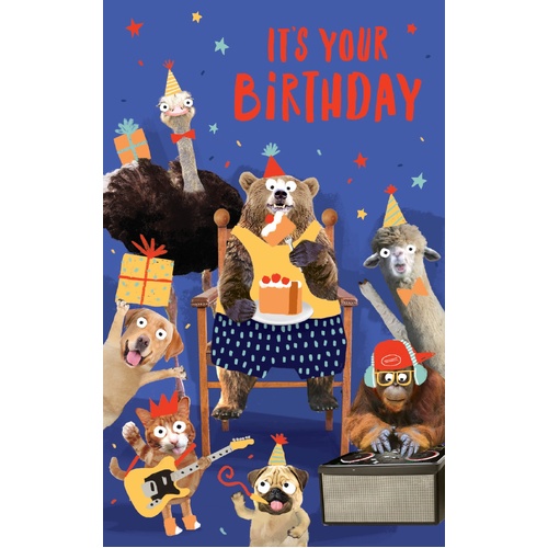 Card - It's Your Birthday Animals