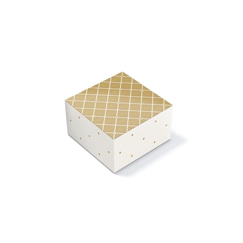 Gift Box Medium - Quilted Gold