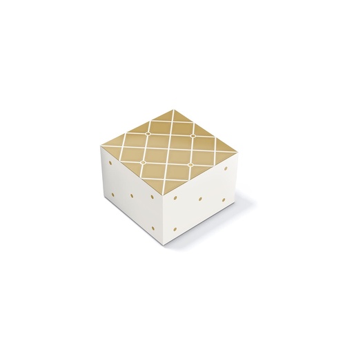 Gift Box Small - Quilted Gold