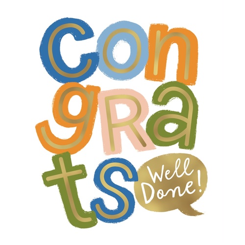 Card - Congratulations Well Done