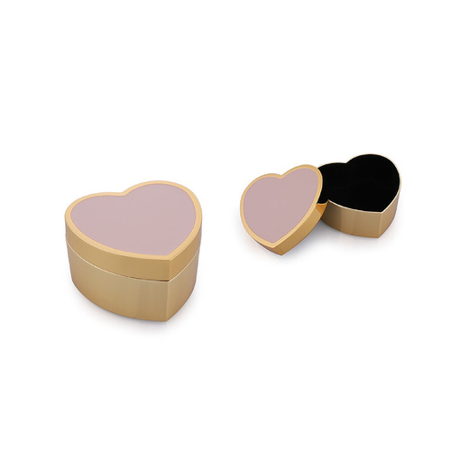 Trinket Box w/Blush Heart Top