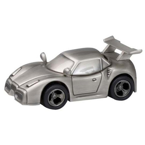 Money Bank Pewter Finish Sports Car