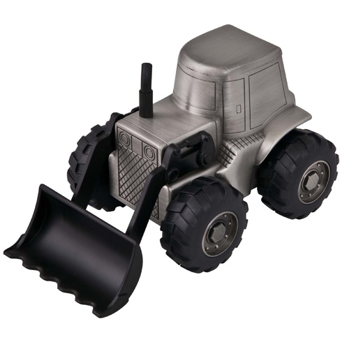 Money Box - Front End Loader Pewter