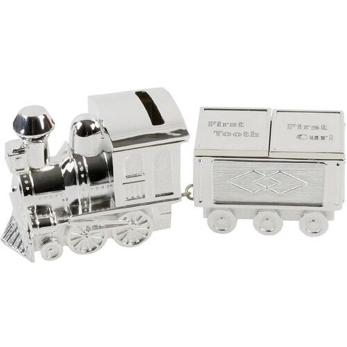 Train Money Box/Tooth Curl Silver