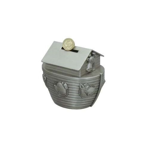Money Bank Pewter Finish Noah's Ark
